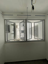Casement service yard windows installation for BTO flats