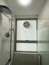 Exhaust fan installation for HDB toilet window