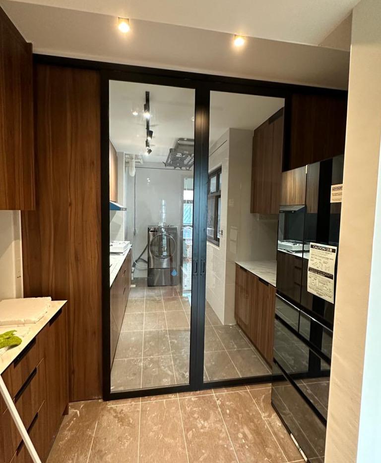 Kitchen Entrance Glass Door