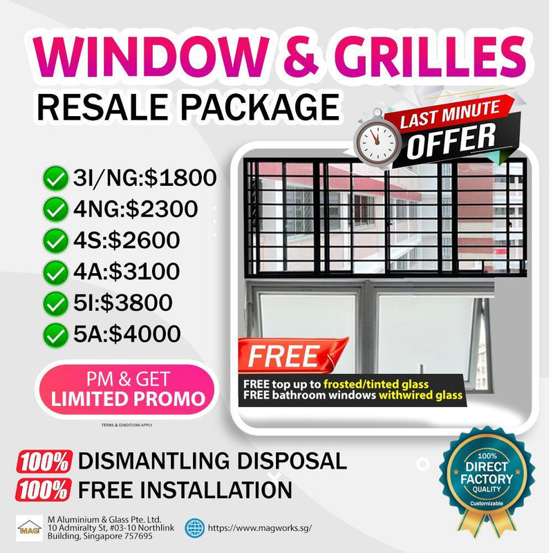 Sliding Windows and Sliding Grilles - Resale Package 2024 - Metal and Aluminium Fabrication 