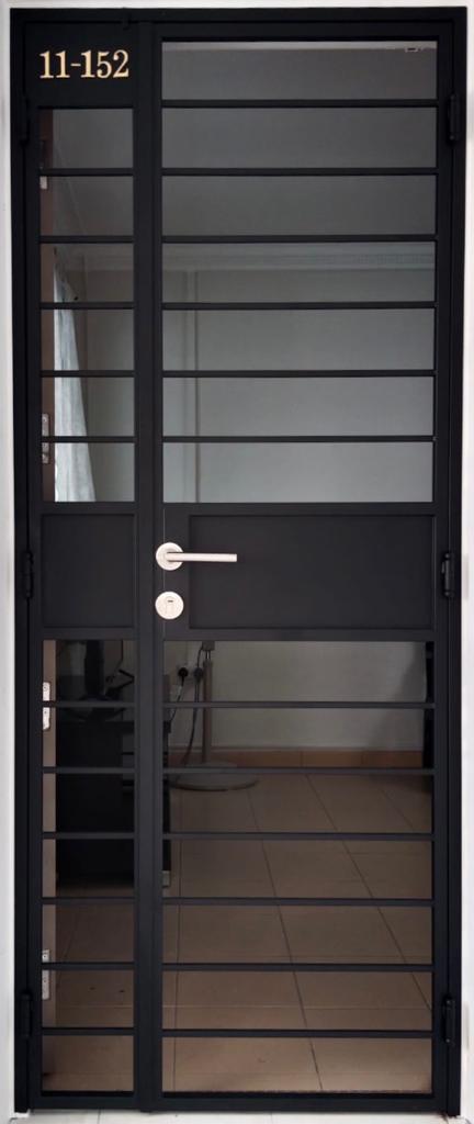 HDB Gate SH007 Classic Horizontal Straight-Cut Thin Bar