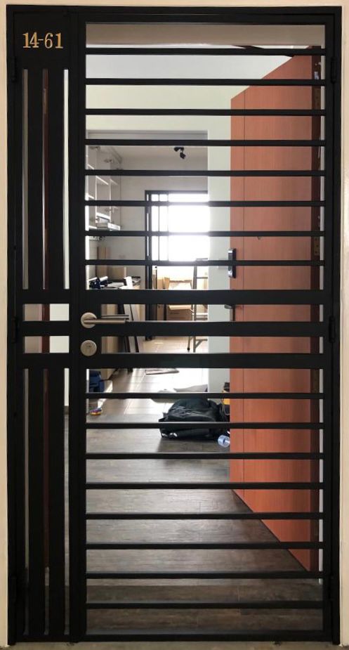 HDB Metal Gate - SH042 Industrial Ladder-Styled Grille - Metal and Aluminium Fabrication 