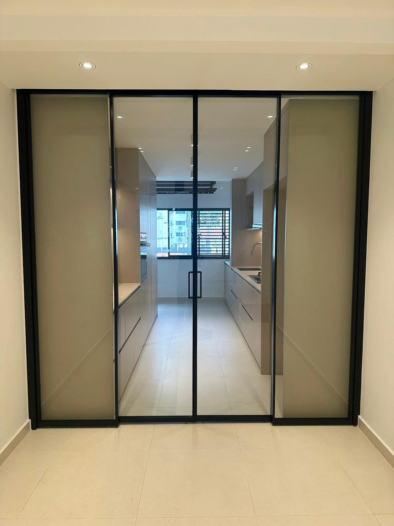 GD014- Ultra Slim Aluminium Telescopic Sliding Door