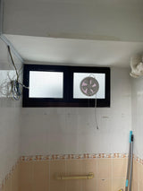 Exhaust fan installation for HDB toilet window