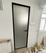GD011 - Ultra Slim Aluminium Swing Door - Metal and Aluminium Fabrication 