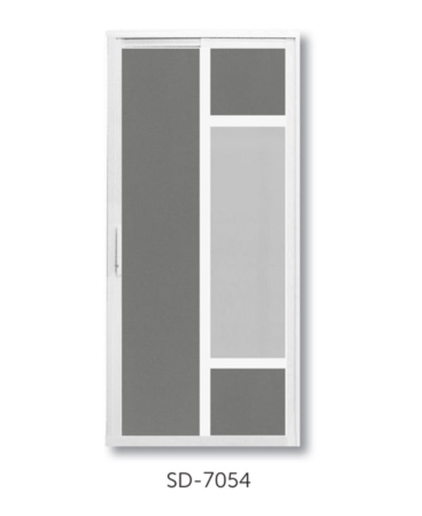 Slide and Swing Toilet Door - SD7054 - Metal and Aluminium Fabrication 