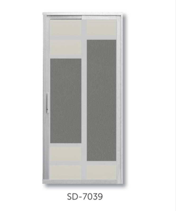 Slide and Swing Toilet Door - SD7039 - Metal and Aluminium Fabrication 