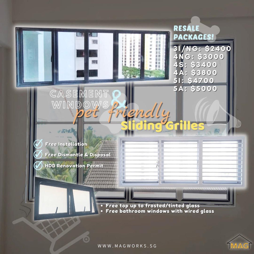 Sliding Windows and Sliding Grilles HDB Resale Package