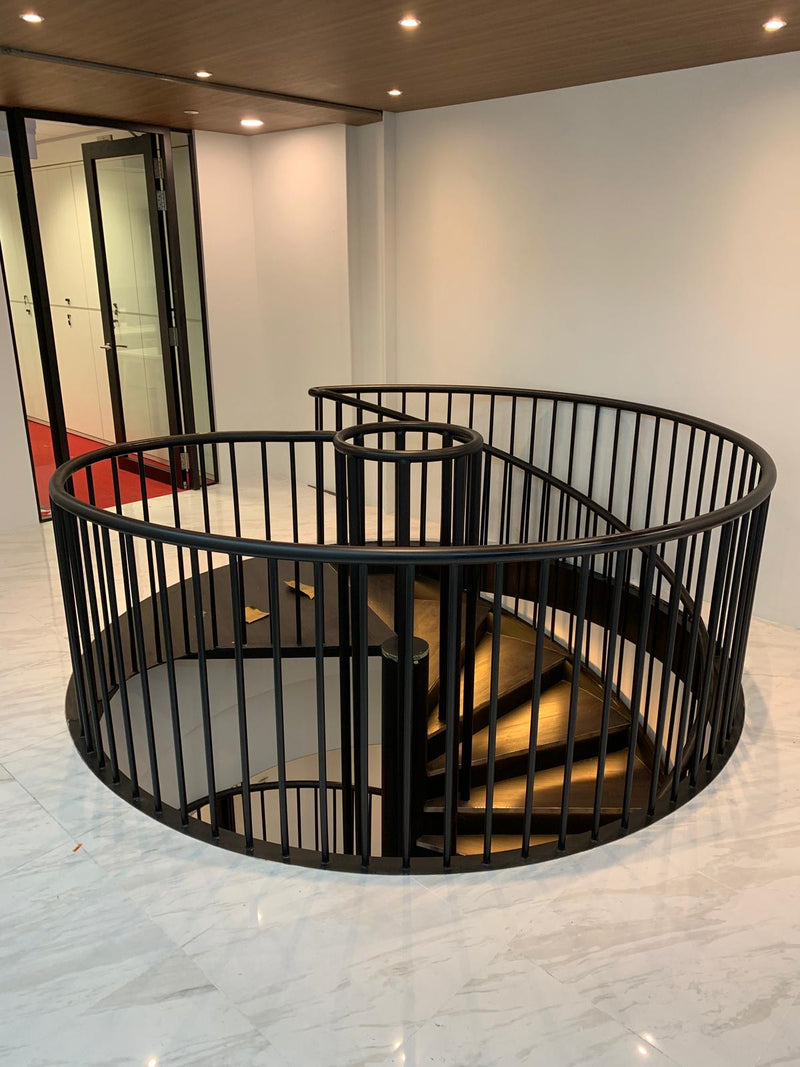 SR011 - Spiral Staircase and Staircase Railings - Metal and Aluminium Fabrication 